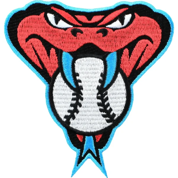 Arizona Diamondbacks Red Embroidery Snake Head patch