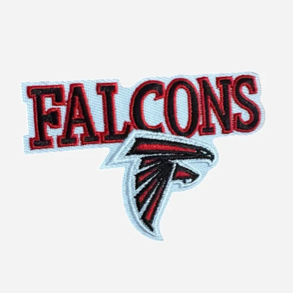 Atlanta Falcons Team Logo Black/Red Embroidery Patch