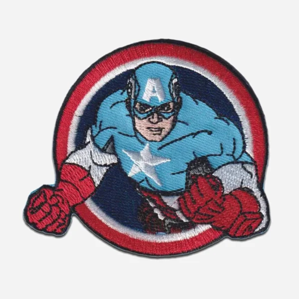 Avengers Captain America Button Logo Embroidery Patch