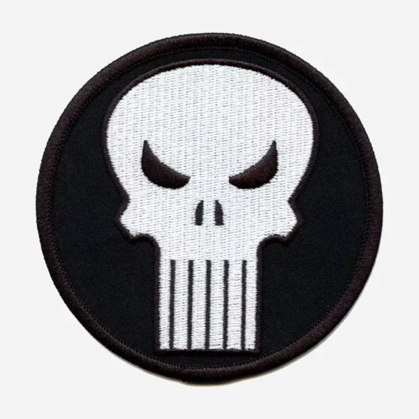 Avengers Marvel Comics Punisher Skull Round Logo Embroidery Patch