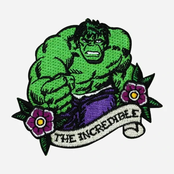 Avengers Marvel Superhero Hulk Logo Green Embroidery Patch