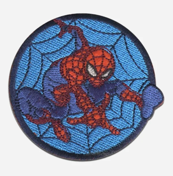 Avengers Spiderman Round Logo Red/Blue Embroidery Patch