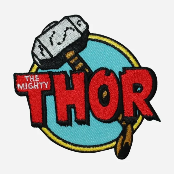 Avengers Thor The Mighty Logo Embroidery Patch