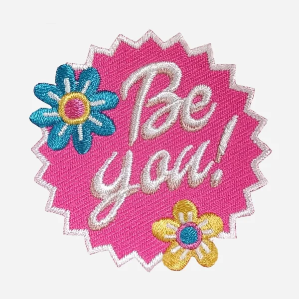 Barbie Be You Pink Embroidery Patch