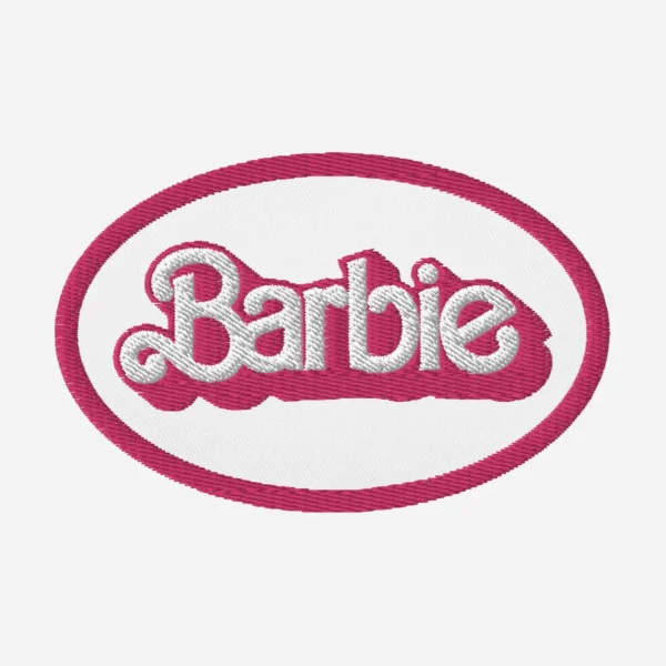 Barbie The Movie Pink Embroidery Patch