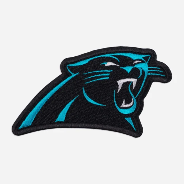 Carolina Panthers Team Logo Black Embroidery Patch