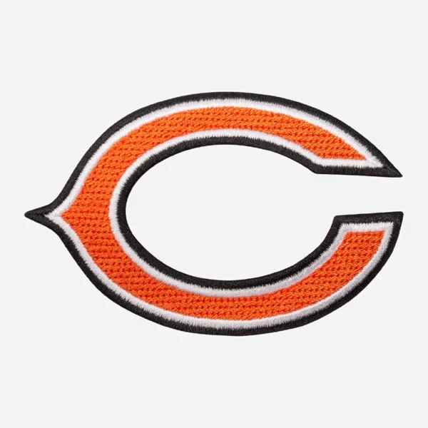 Chicago Bears Team Logo Orange Embroidery Patch