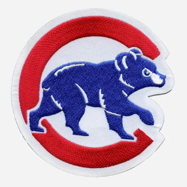 Chicago Cubs Bear Red/Blue Embroidery patch