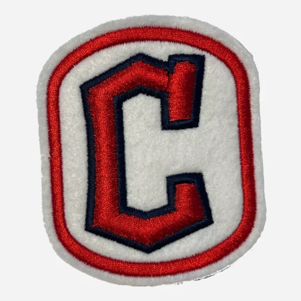 Cleveland Guardians 3D Puffy Cream/Red Embroidery Patch