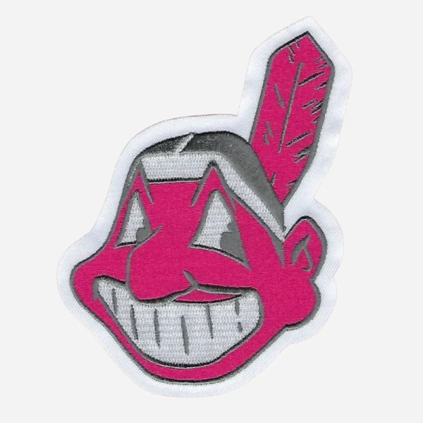 Cleveland Indians Chief Wahoo Pink Embroidery Patch