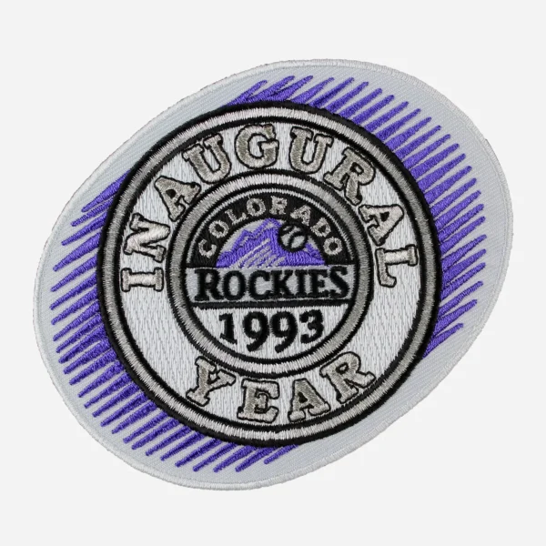 Colorado Rockies 1993 White/Purple Embroidery patch