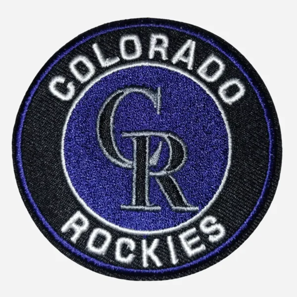 Colorado Rockies Black/Purple Embroidery patch