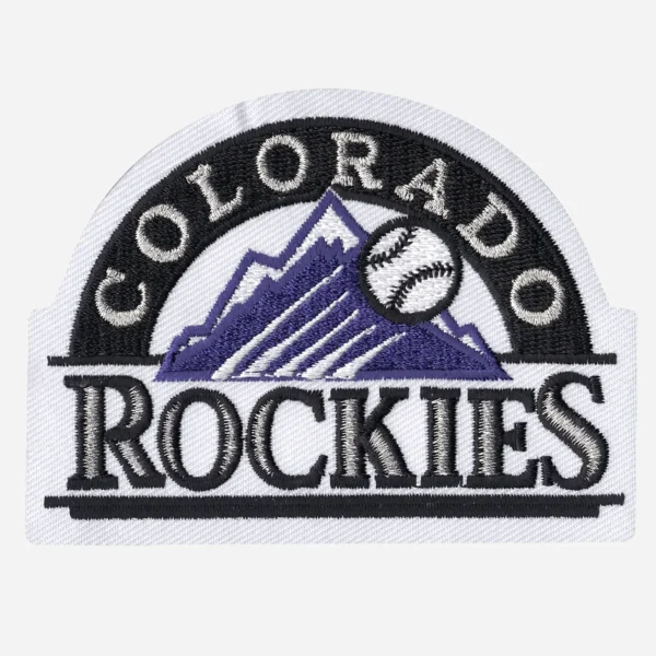 Colorado Rockies Team Sleeve White/Black Embroidery patch