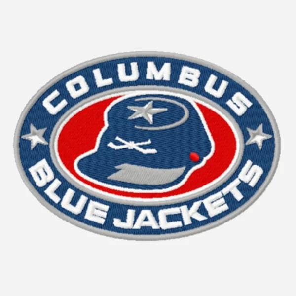 Columbus Blue Jackets Blue Logo Embroidery Patch