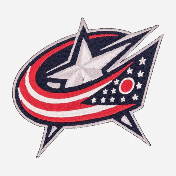 Columbus Blue Jackets Vintage Star Navy Logo Embroidery Patch