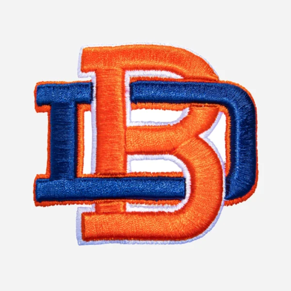 Denver Broncos Team Logo Orange/Blue Embroidery Patch