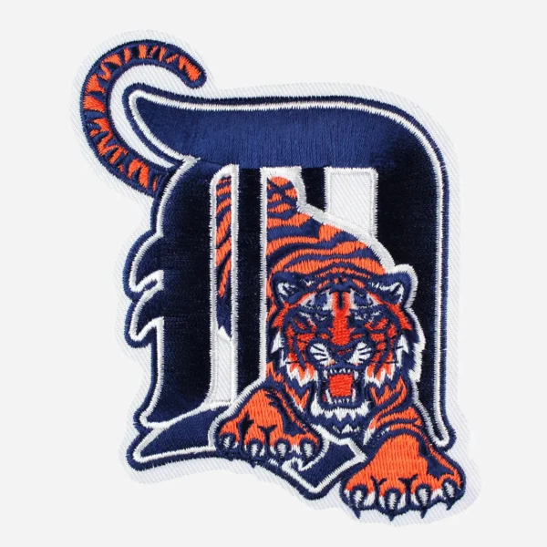 Detroit Tigers Old English Blue Embroidery patch