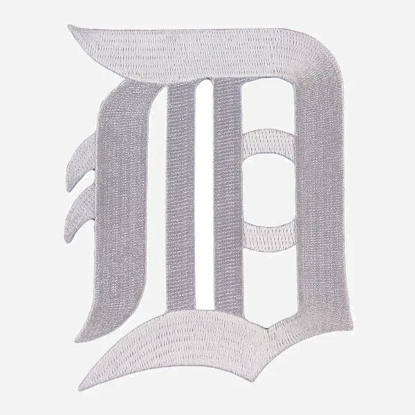 Detroit Tigers Old English Gray Embroidery Patch