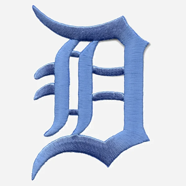 Detroit Tigers Primary Team Logo Light Blue Embroidery Patch