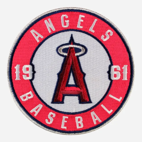 Los Angeles Angels Anaheim Round Red Embroidery Patch