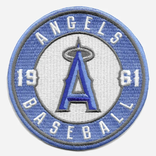 Los Angeles Angels Fathers Day Blue Embroidery Patch