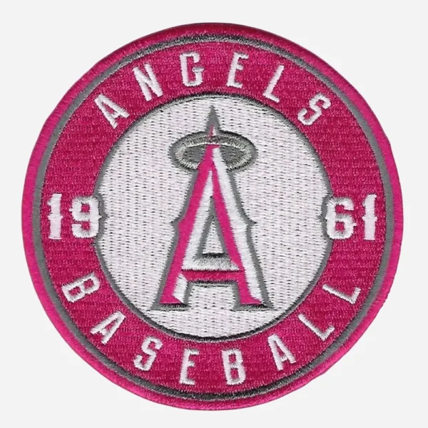 Los Angeles Angels Mothers Day Pink Embroidery Patch