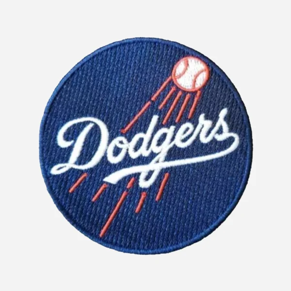 Los Angeles Dodgers Round Style Blue Embroidery Patch