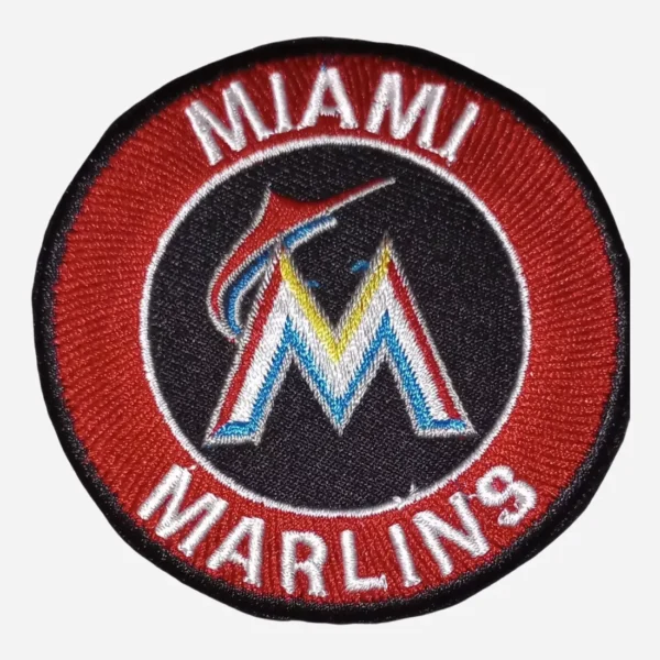 Miami Marlins Vintage Red Embroidery Patch