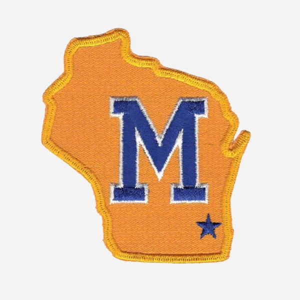 Milwaukee Brewers 1977 Yellow/Blue Embroidery Patch