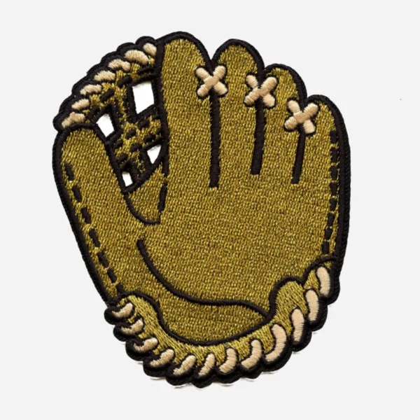 Milwaukee Brewers Defense Glove & Ball Gold Embroidery Patch