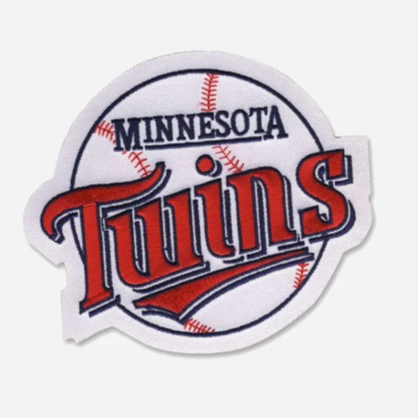 Minnesota Twins Round Old Primary White Embroidery Patch