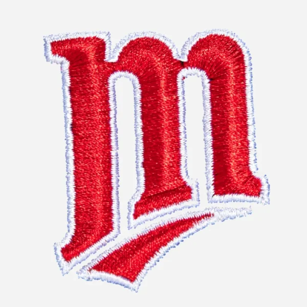 Minnesota Twins Script Red Embroidery Patch