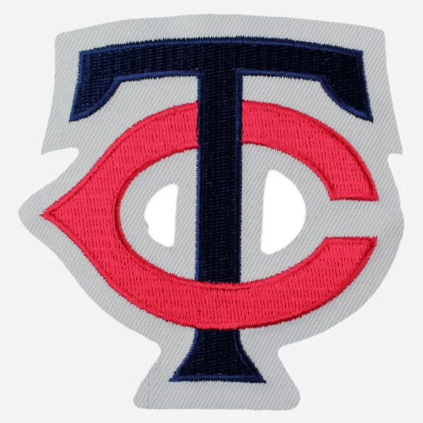 Minnesota Twins 'TC' Logo White Embroidery Patch