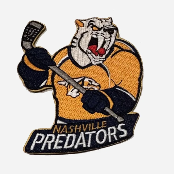 Nashville Predators New White Embroidery Patch