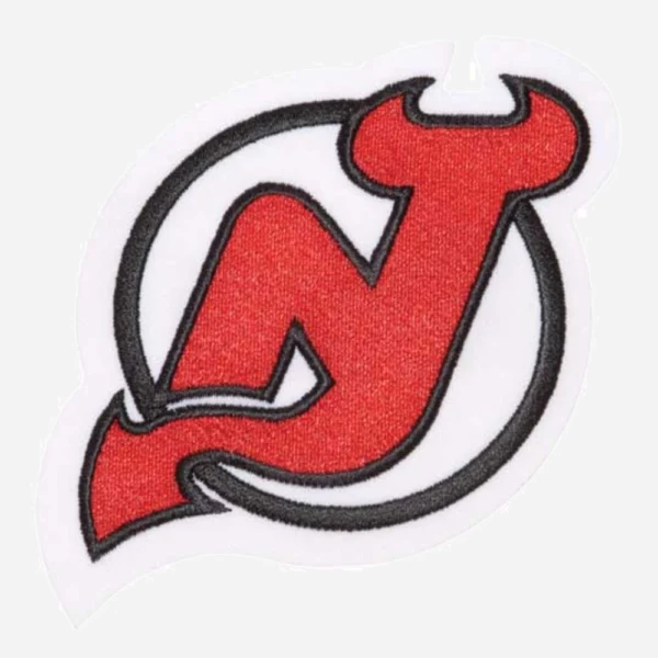 New Jersey Devils Team Logo Red Embroidery Patch