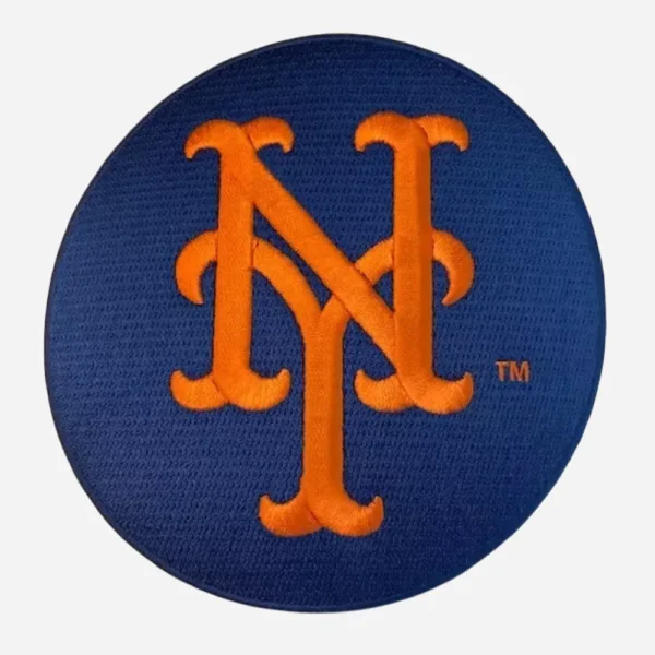 New York Mets Circle Logo Orange/Navy Embroidery Patch