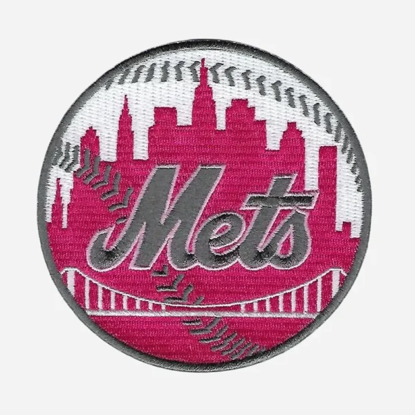 New York Mets Mothers Day Pink Embroidery Patch