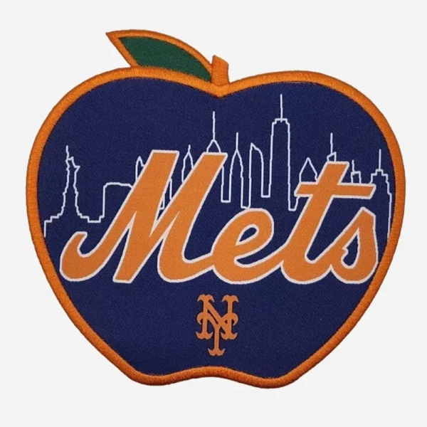 New York Mets The Big Apple Orange/Navy Embroidery Patch