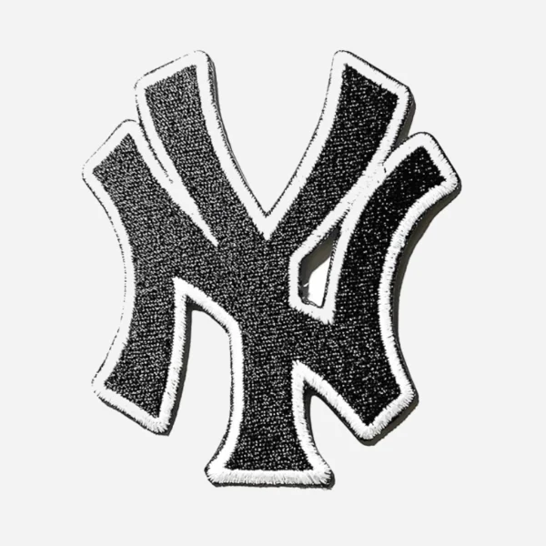 New York Yankees "NY" Black/White Embroidery Patch