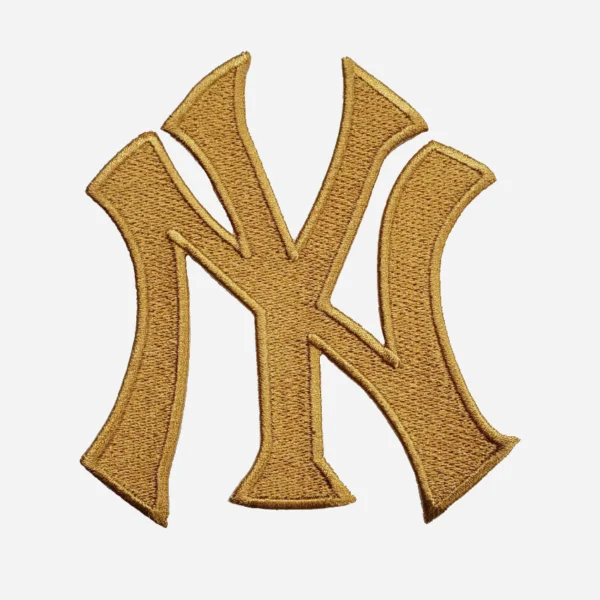 New York Yankees "NY" Golden Embroidery Patch