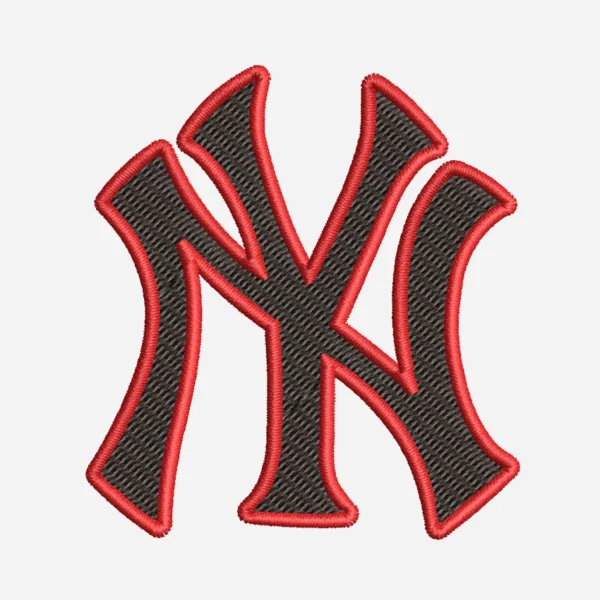 New York Yankees "NY" Green/Red Embroidery Patch