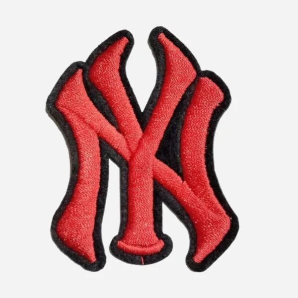 New York Yankees "NY" Red/Black Embroidery Patch