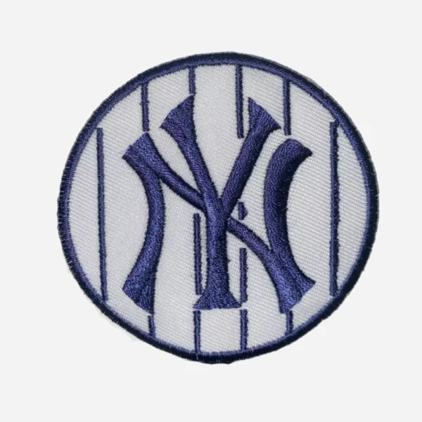 New York Yankees "NY" Round Blue/White Embroidery Patch