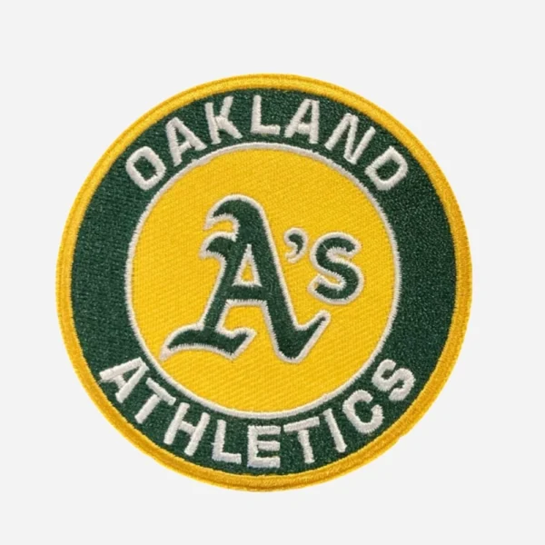 Oakland Athletics Team Logo Green Embroidery Patch