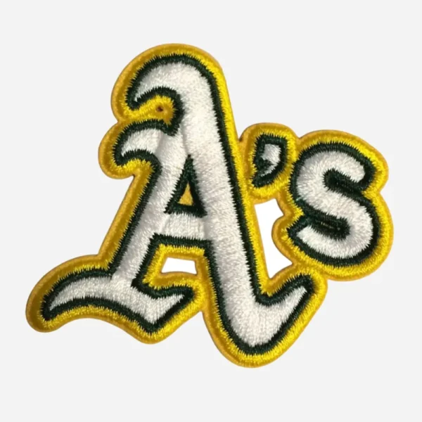 Oakland Athletics Vintage White Embroidery Patch