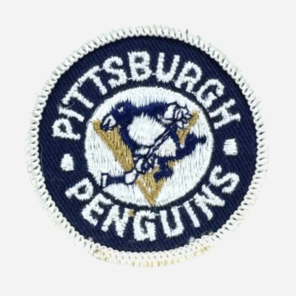 Pittsburgh Penguins Authentic Vintage Logo Blue Embroidery Patch