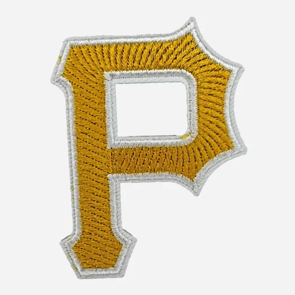 Pittsburgh Pirates 'P' Yellow/Gray Embroidery Patch