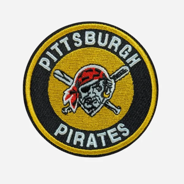 Pittsburgh Pirates Round Yellow/Black Embroidery Patch