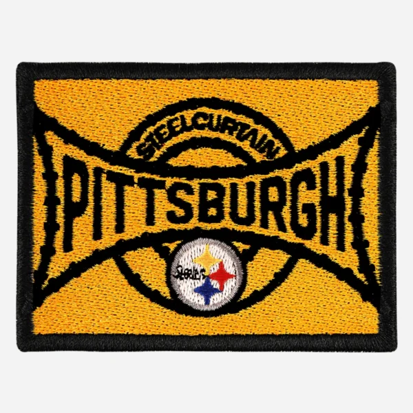 Pittsburgh Steelers Team Logo Orange Embroidery Patch