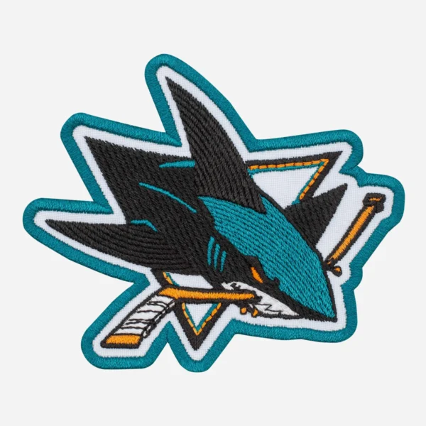 San Jose Sharks Hockey Logo Black Embroidery Patch